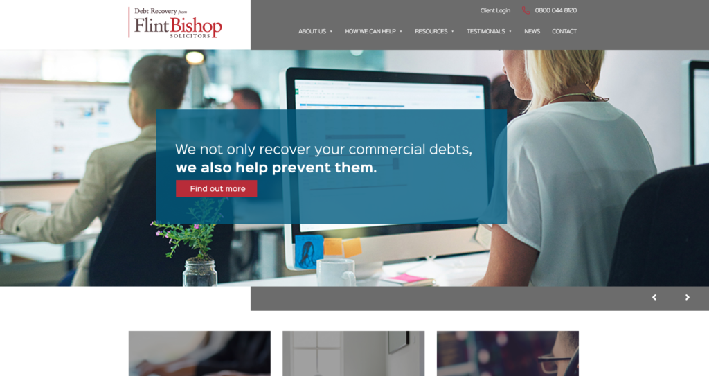 Flint Bishop Debt Recovery - Greendog Digital